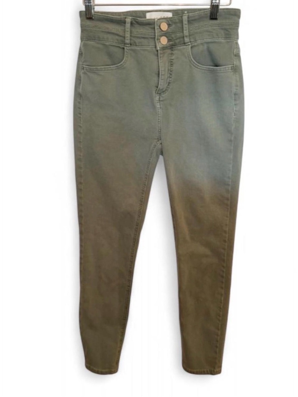 LOFT Olive High-Rise Skinny Jeans Size 25
